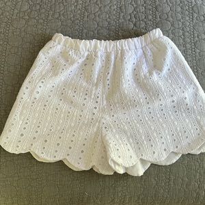 Bella bliss white kids(10) shorts